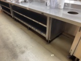 8' SS Counter with Backsplash
