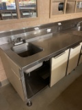 5' SS Counter with 1 Hold Sink
