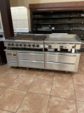 Vulcan griddle/grill with refigerated counter