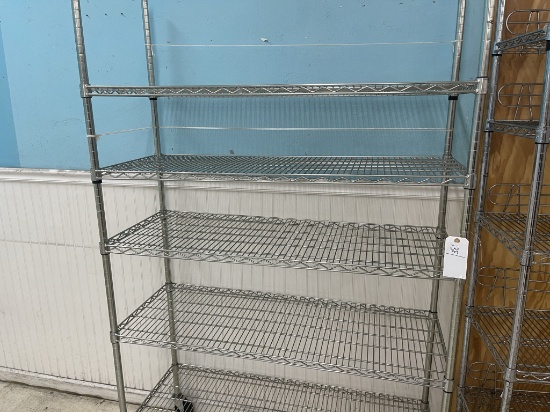 4' alum. Rolling storage rack