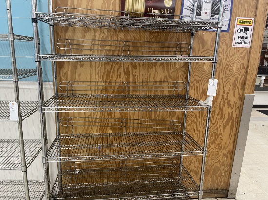 4' alum. Rolling storage rack