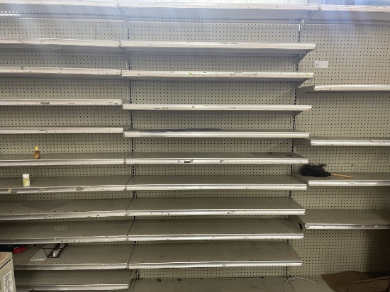 12' wall shelving