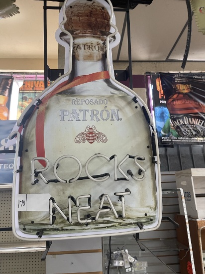 Patron neon sign