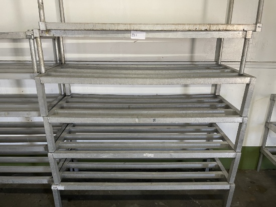 1 lot 5' alum. Dunnage racks