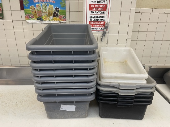 1 lot hamburger tubs