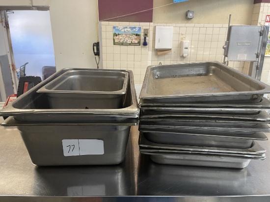 1 lot misc. s/s pans