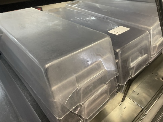 1 lot clear plastic meat/deli trays
