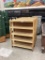 1 LOT 4 WOOD DSIPLAY SHELVES