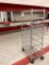 ALUMINUM ROLLING MEAT CART WITH MEAT TUBS