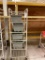 ALUMINUM ROLLING MEAT CART WITH MEAT TUBS
