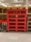 1 LOT 6 RED PLASTIC DUNNAGE RACKS