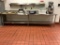 10' S/S POLY TOP TABLETABLE W/BACKSPLASH
