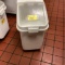 ROLLING WHITE INGREDIENT BIN