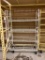 WHITE 4' BREAD CART