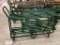 GREEN 6 WHEEL TWO DECK STOCKING CART