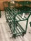 GREEN 6 WHEEL TWO DECK STOCKING CART