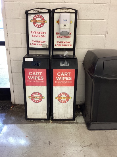 2 SANITARY WIPE DISPENSERS