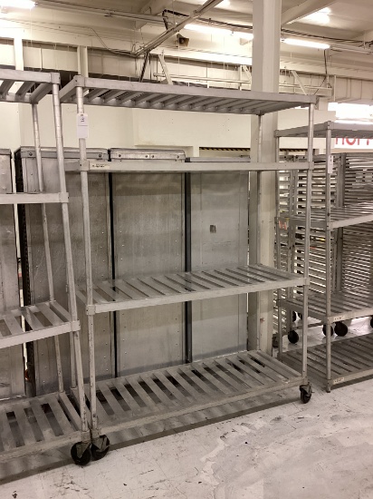 5' ROLLING ALUMINUM STORAGE RACK