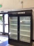 TRUE 2 GLASS DOOR S/C REFRIGERATOR