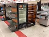 TRUE SINGLE DOOR COOLER WITH MAGAZINE RACK