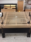 4' WOOD ROLLING PRODUCE DISPLAY STAND