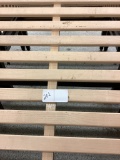 4' WOOD ROLLING PRODUCE DISPLAY STAND