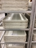 1 LOT 12 WHTE MEAT TRAYS