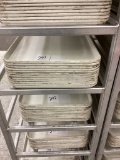 1 LOT 12 WHTE MEAT TRAYS