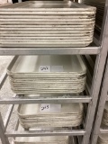 1 LOT 12 WHTE MEAT TRAYS