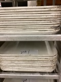 1 LOT 12 WHTE MEAT TRAYS
