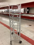 ALUMINUM ROLLING MEAT CART