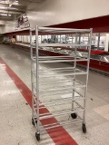 ALUMINUM ROLLING MEAT CART