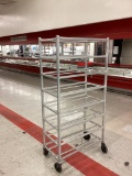 ALUMINUM ROLLING MEAT CART