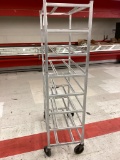 ALUMINUM ROLLING MEAT CART