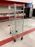 ALUMINUM ROLLING MEAT CART
