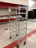 ALUMINUM ROLLING MEAT CART