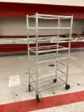 ALUMINUM ROLLING MEAT CART
