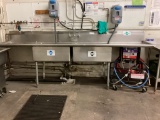 S/S 2 HOLE, 2 DRAINBOARD PRODUCE SINK