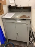 1 GREY INVENTORY DESK