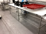 8' S/S POLY TOP TABLE