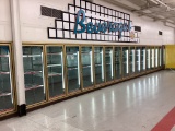 17 ANTHONY REACH IN GLASS DOORS W/SHELVING