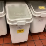 ROLLING WHITE INGREDIENT BIN