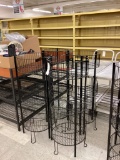 4 ROUND BASKET DISPLAY STANDS
