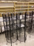 4 ROUND BASKET DISPLAY STANDS