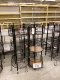4 ROUND BASKET DISPLAY STANDS