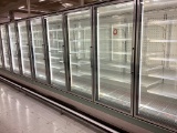 HILL PHOENIX 5 GLASS DOOR FREEZER NSF