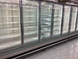 HILL PHOENIX 5 GLASS DOOR FREEZER NSF