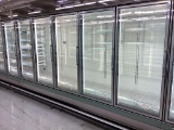 HILL PHOENIX 5 GLASS DOOR FREEZER NSF