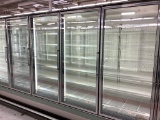 HILL PHOENIX 5 GLASS DOOR FREEZER NSF