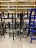 3 ROUND BASKET DISPLAY STANDS